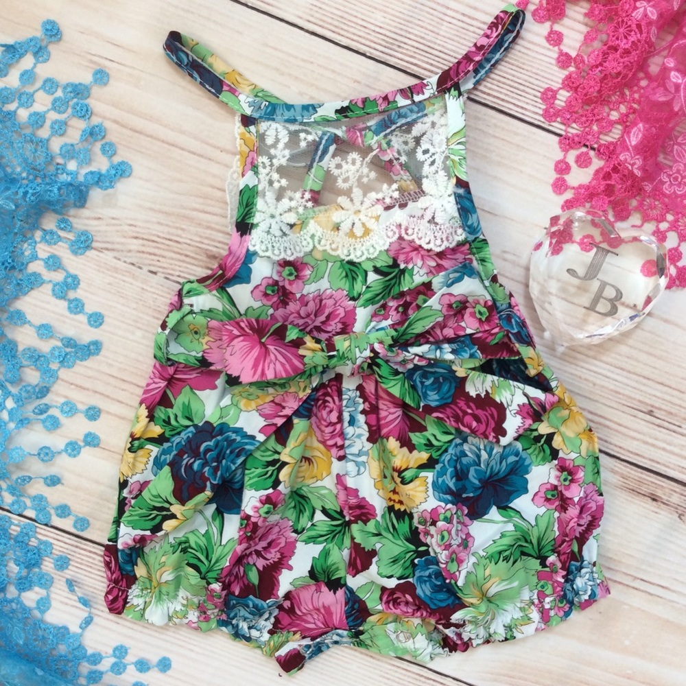 Baby Girls Floral Romper